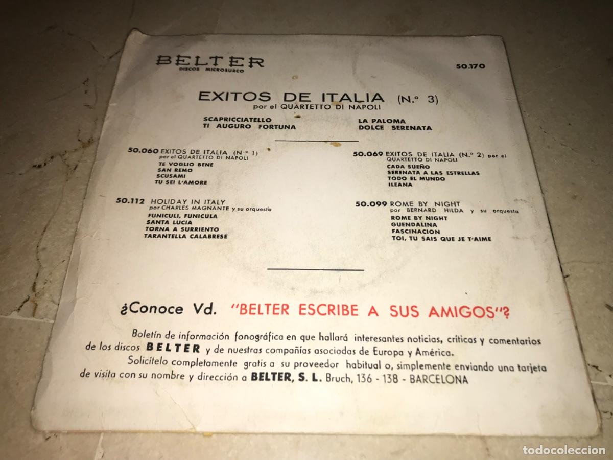 Discos de vinilo: EXITOS DE ITALIA-SCAPRICCIATELLO + 3 - Foto 2