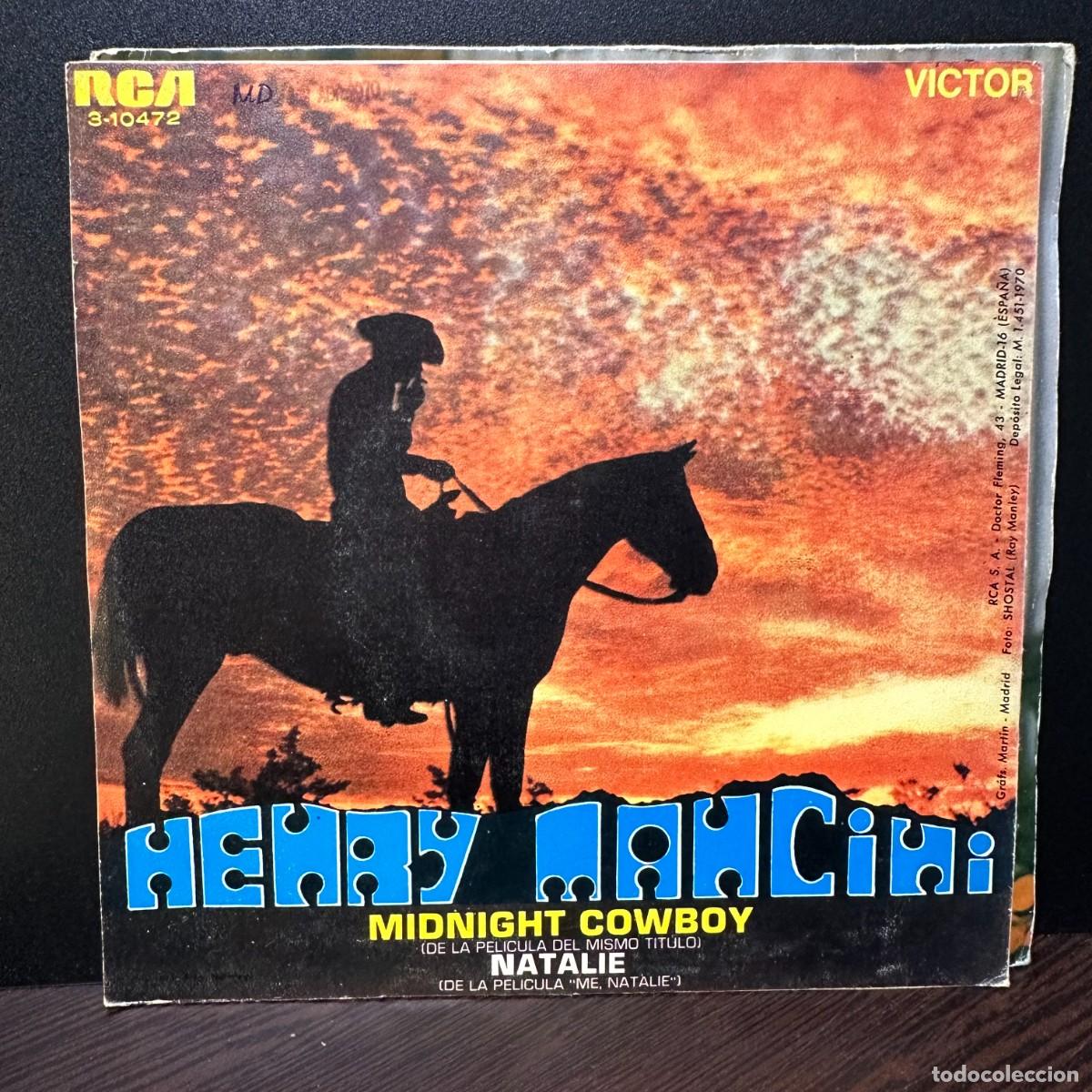 Discos de vinilo: Henry Mancini - Midnight Cowboy (7&rdquo;, Single) - Foto 2