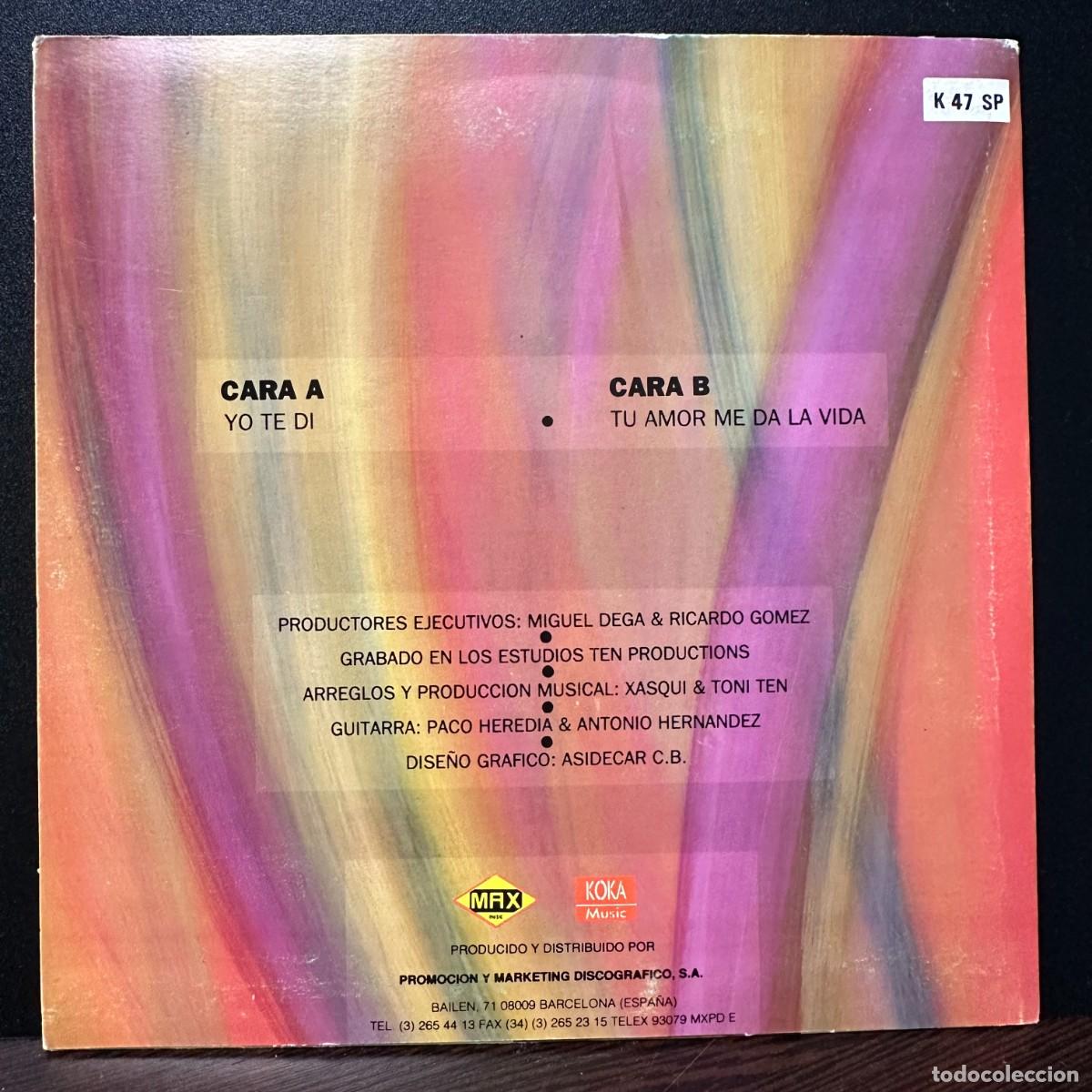 Discos de vinilo: Furia - Yo Te Di (7&rdquo;, Single, Promo) - Foto 2