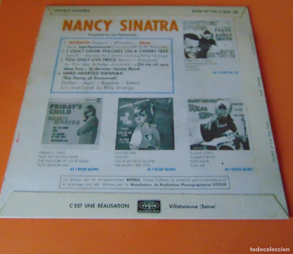 Discos de vinilo: Nancy Sinatra &ndash; Le Skate... Jackson + 3 - EP FRANCES 1967 - Foto 2