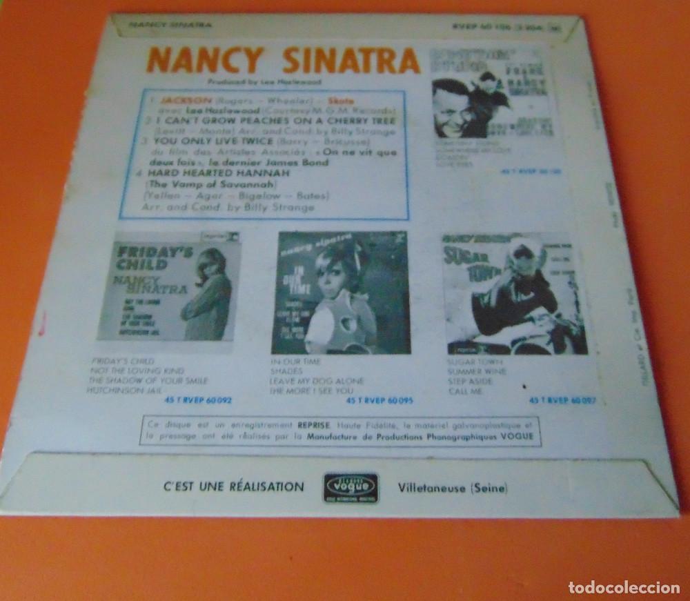 Discos de vinilo: Nancy Sinatra &ndash; Le Skate... Jackson + 3 - EP FRANCES 1967 - Foto 4