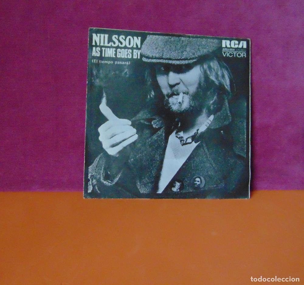 Discos de vinilo: NILSSON - AS TIME GOES BY - SINGLE 1973 - Foto 3
