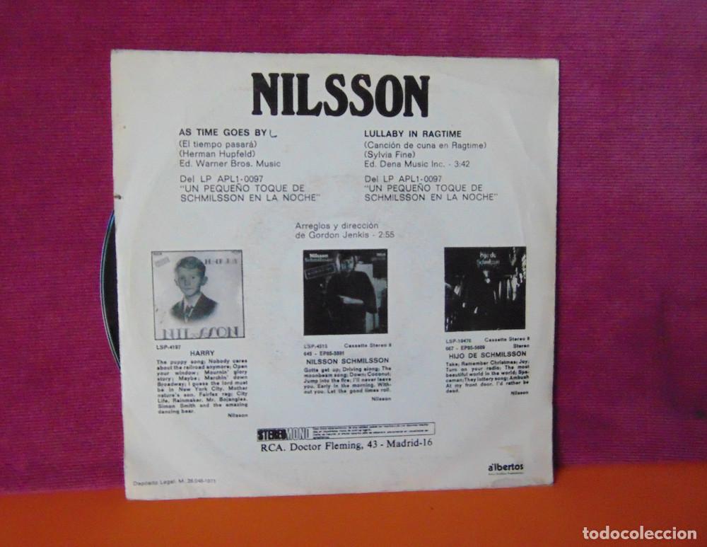 Discos de vinilo: NILSSON - AS TIME GOES BY - SINGLE 1973 - Foto 4