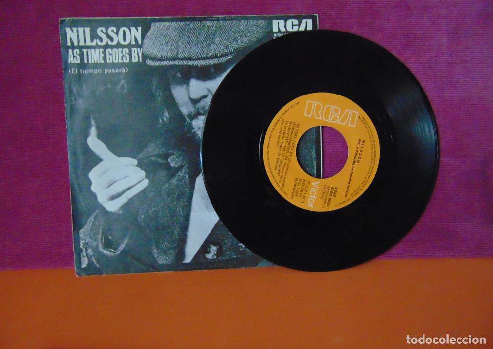 Discos de vinilo: NILSSON - AS TIME GOES BY - SINGLE 1973 - Foto 5