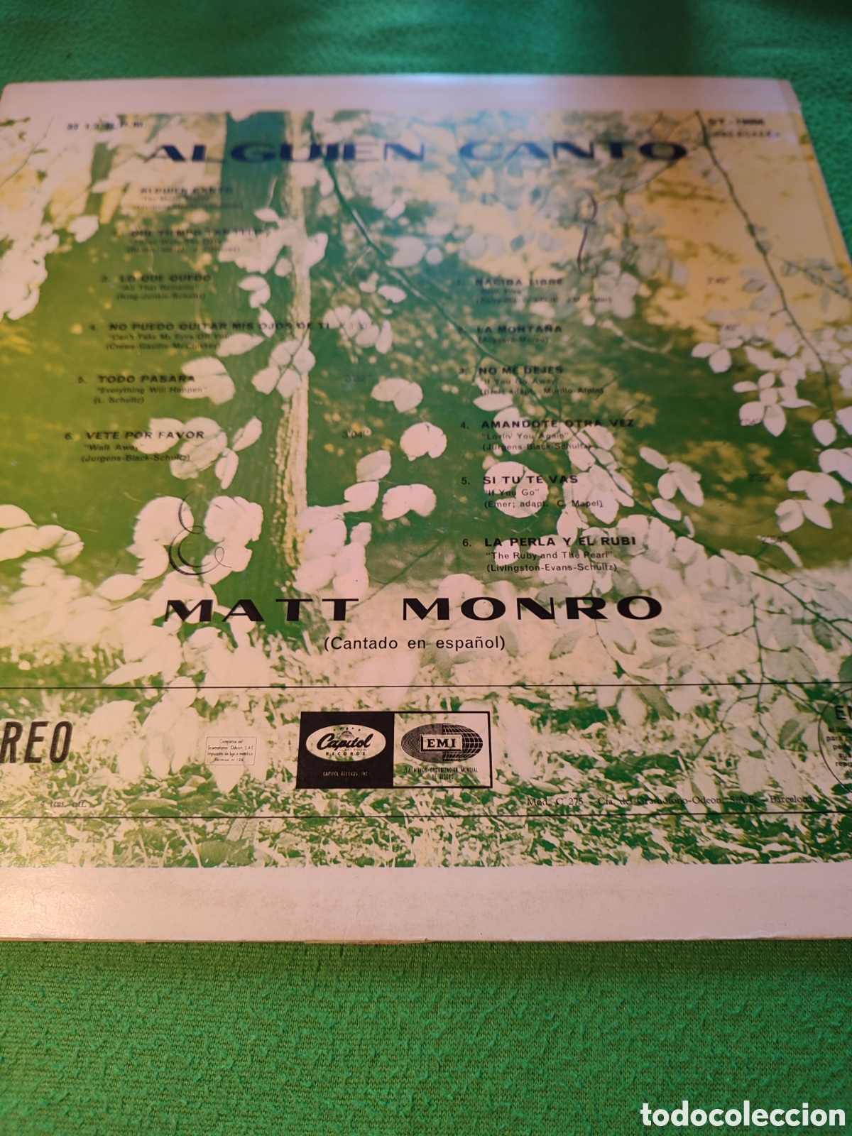 Discos de vinilo: Matt Monro - Alguien cant&oacute; vinilo lp - Foto 2