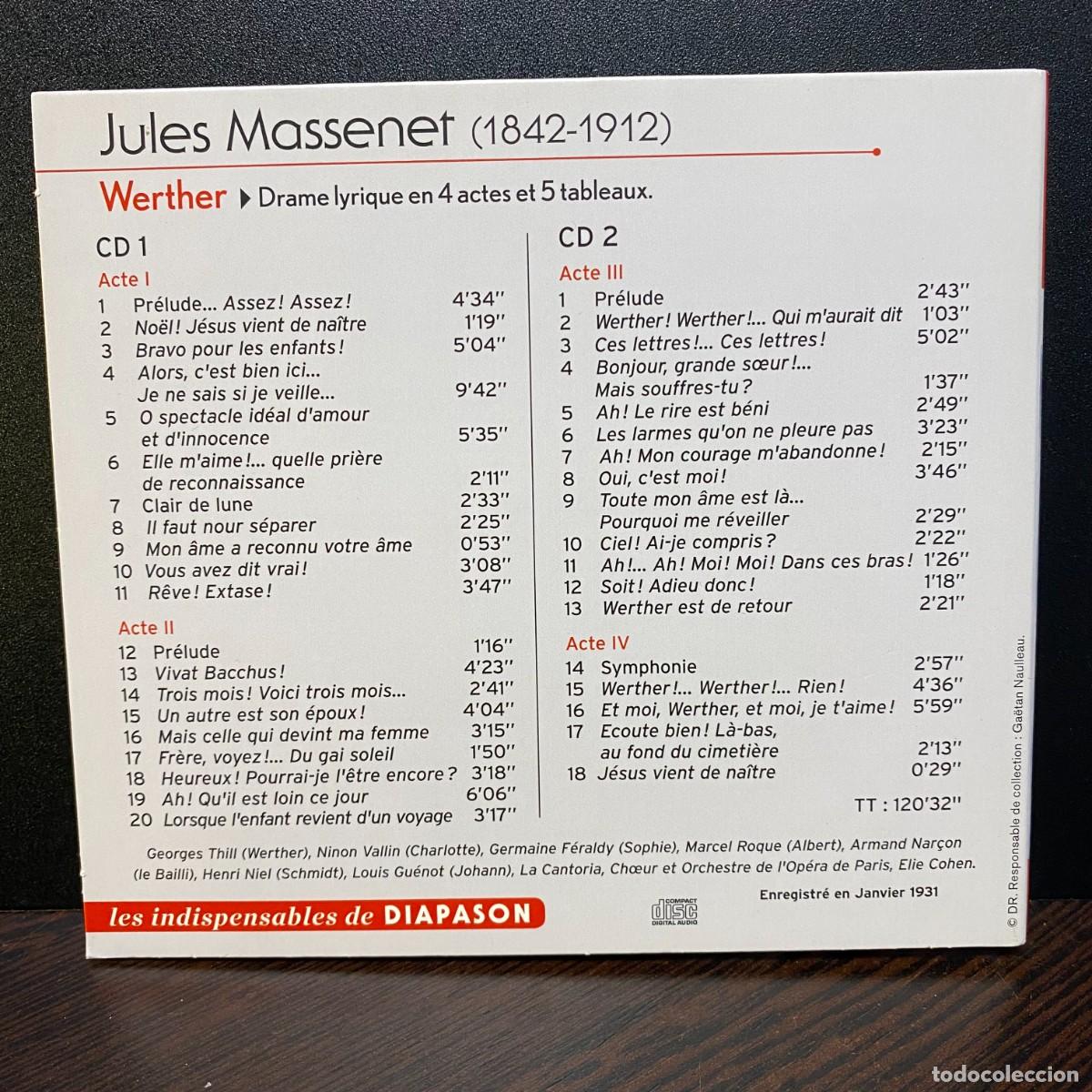 Discos de vinilo: Massenet - Elie Cohen - Werther (2xCD) - Foto 2