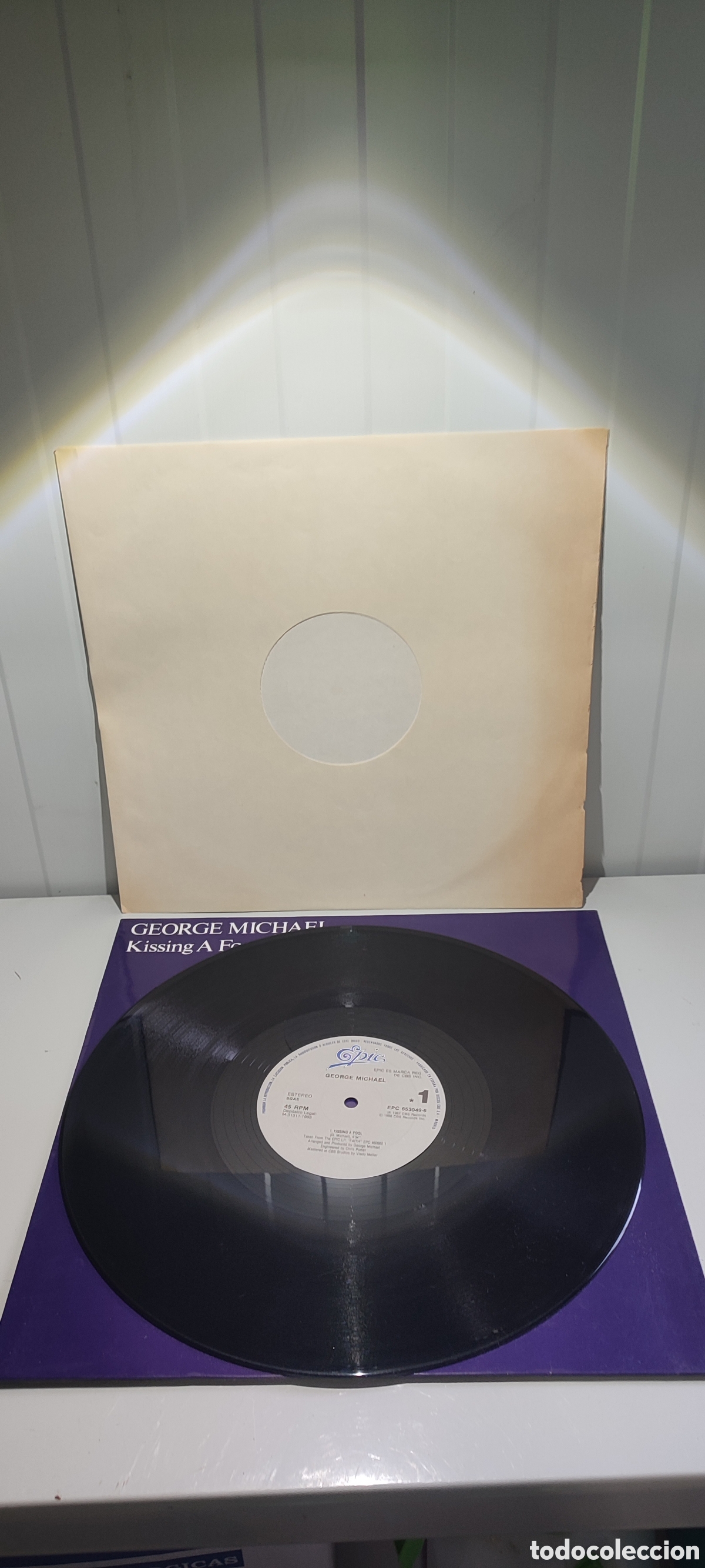 Discos de vinilo: Disco vinilo George Michael Kissing a fool - Foto 3