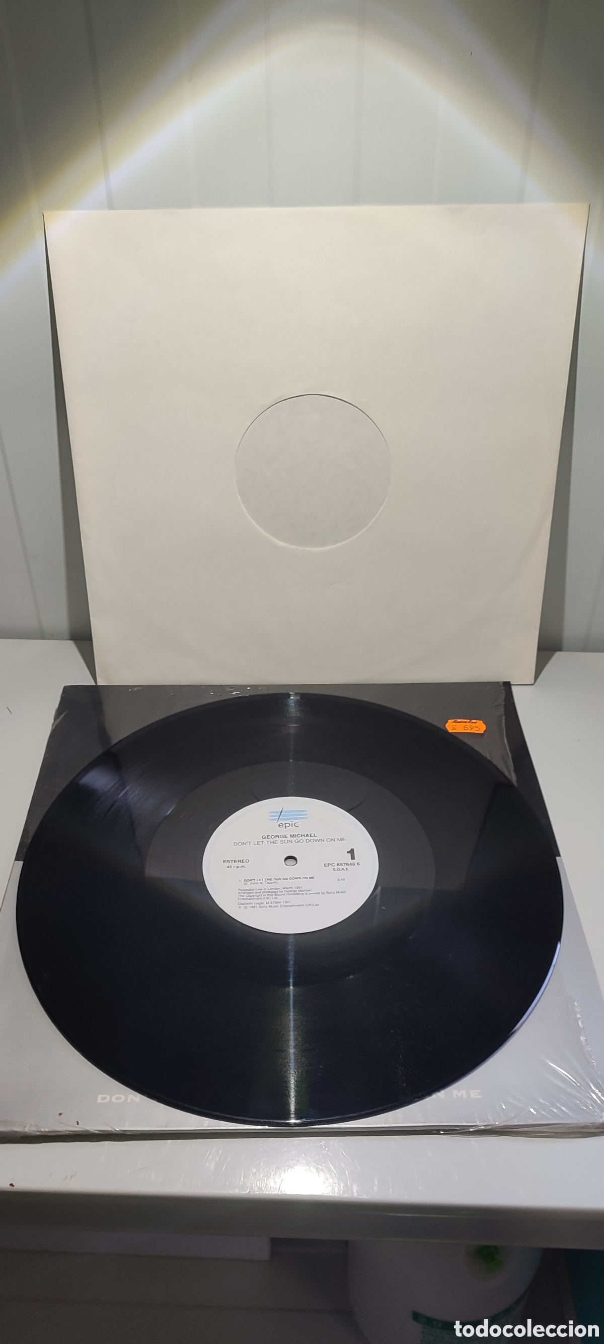 Discos de vinilo: Disco vinilo George Michael/ Elton John - Foto 3
