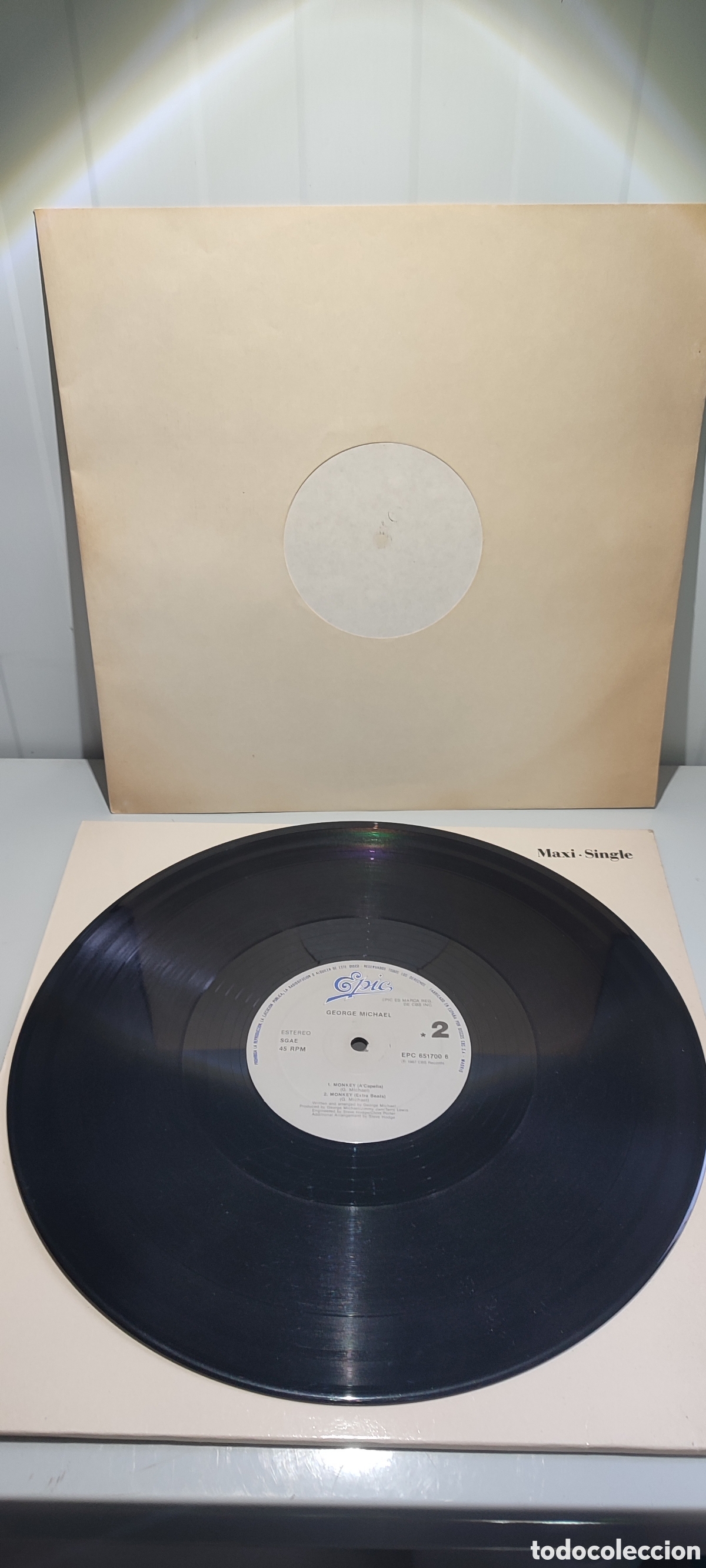 Discos de vinilo: Disco vinilo George Michael Monkey - Foto 3