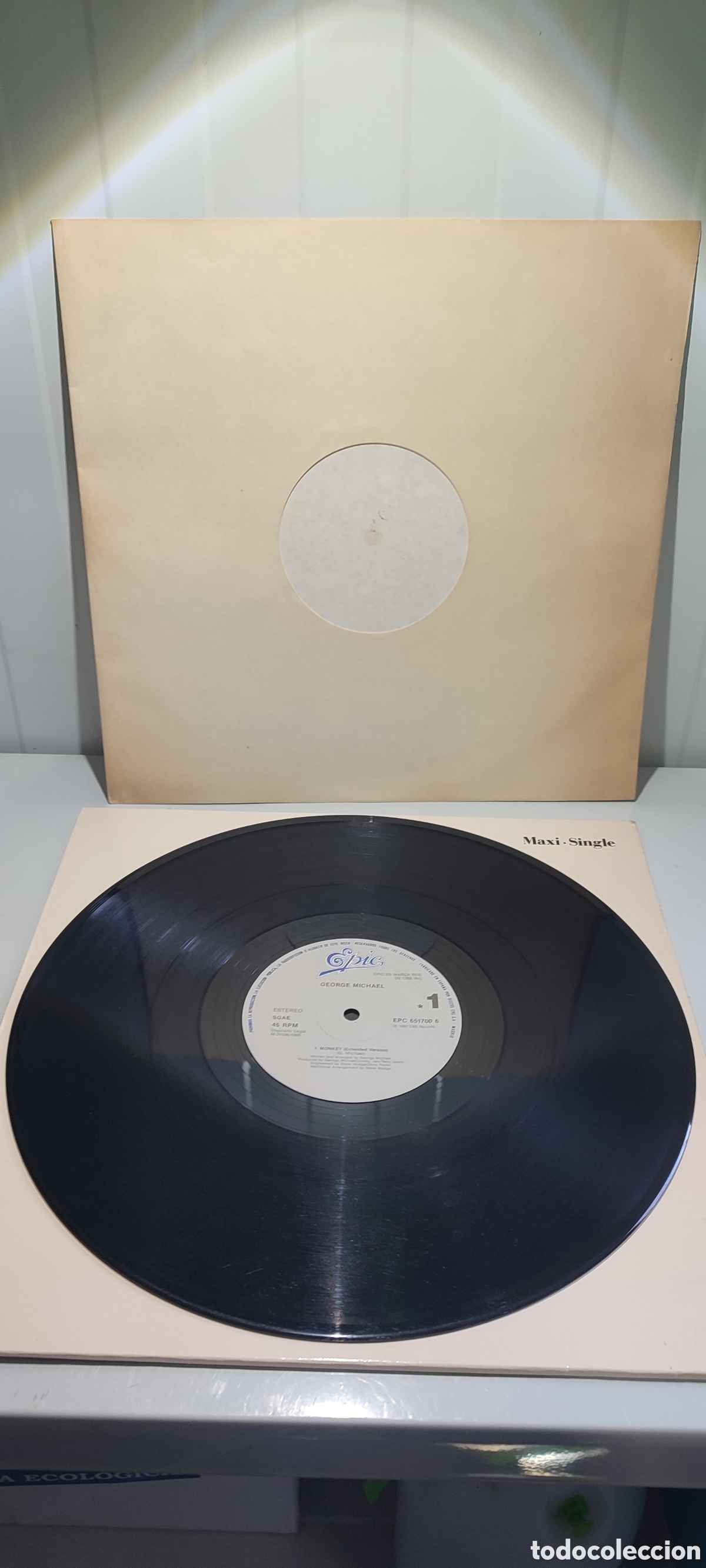 Discos de vinilo: Disco vinilo George Michael Monkey - Foto 4