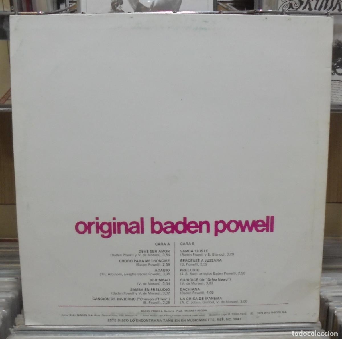 Discos de vinilo: Original Baden Powell. Dial discos 1977 -- LP - Foto 2