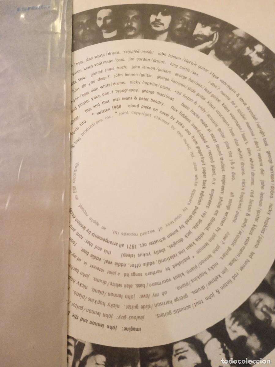 Discos de vinilo: JOHN LENNON- IMAGINE. LP - Foto 3