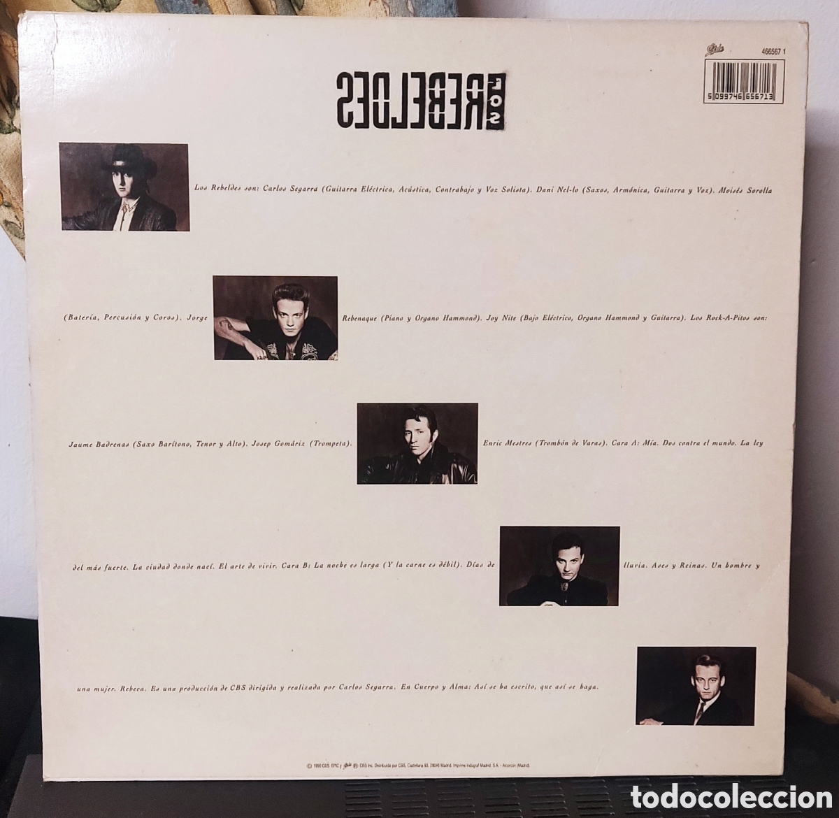 Discos de vinilo: LOS REBELDES - EN CUERPO Y ALMA - Foto 2