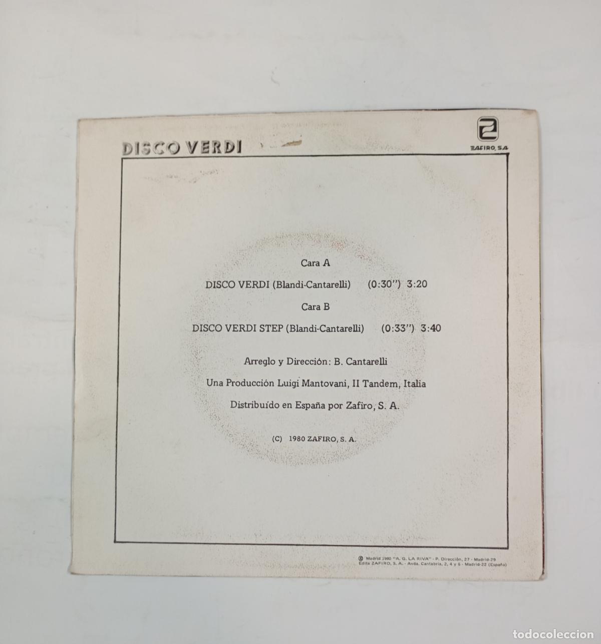 Discos de vinilo: CASTADIVA / DISCO VERDI. SINGLE. TDKDS25C - Foto 2