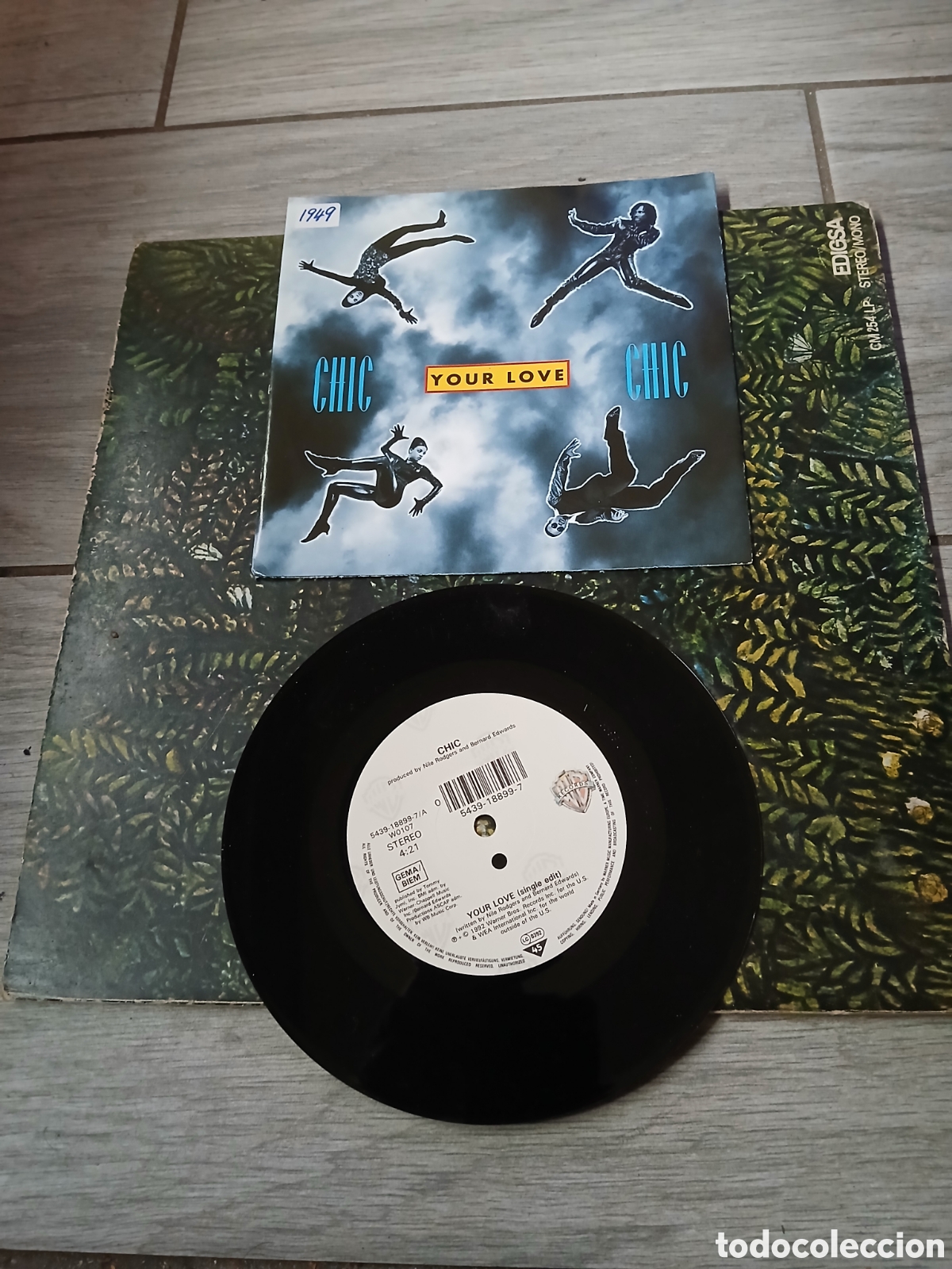 Discos de vinilo: CHIC - YOUR LOVE - SINGLE - USA - WARNER - L - - Foto 1