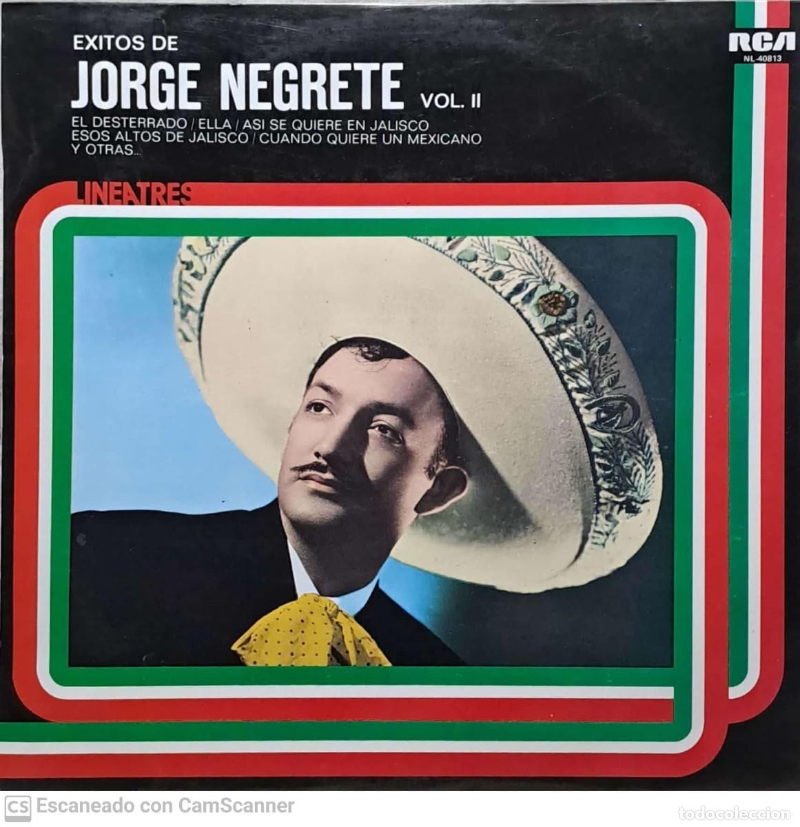 Discos de vinilo: Jorge Negrete &lrm;&ndash; Exitos De Jorge Negrete Vol 2 - Foto 1