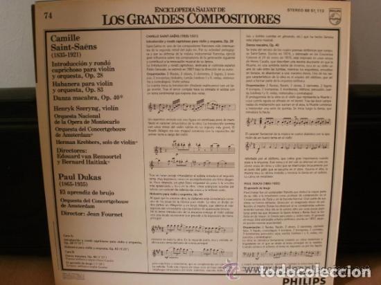 Discos de vinilo: CAMILLE SAINT-SAENS y PAUL DUKAS - Foto 2