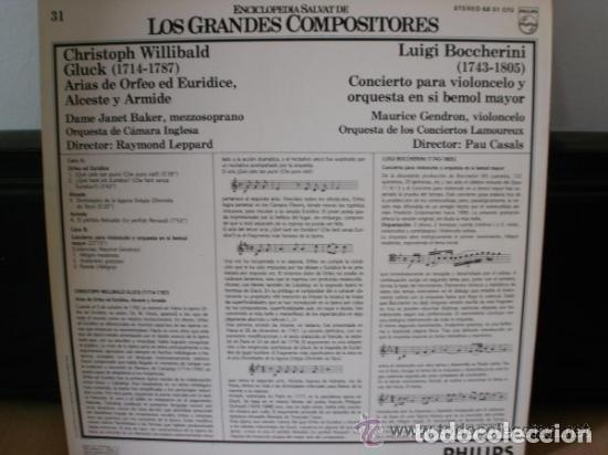 Discos de vinilo: CH W GLUCK y LUIGI BOCCHERINI - Foto 3