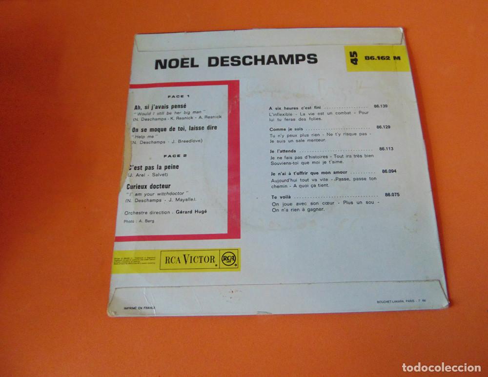 Discos de vinilo: N&ouml;el Deschamps &ndash; Ah, Si JAvais Pens&eacute; +3 - EP BEAT FRANCES 1966 - Foto 5