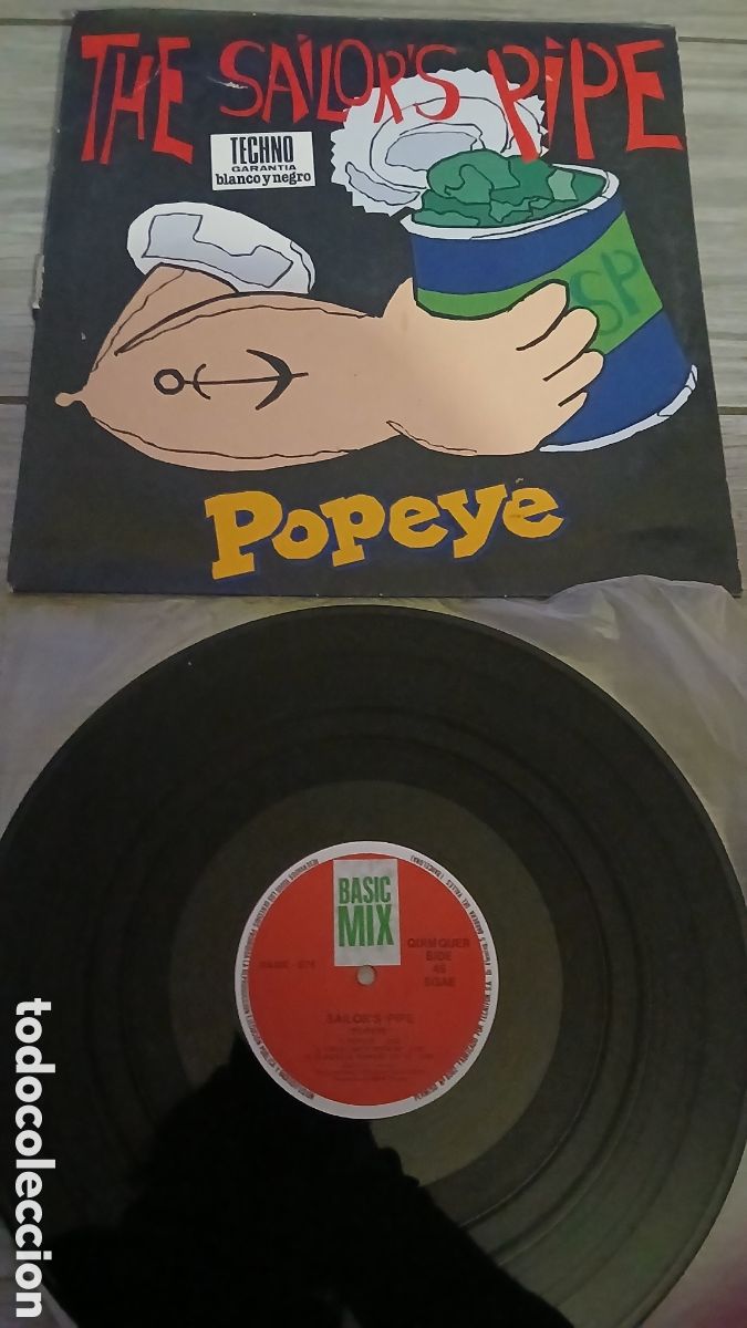 Discos de vinilo: SAILORS PIPE- POPEYE- MAXI - SPAIN/BASIC MIX - IBL - - Foto 2