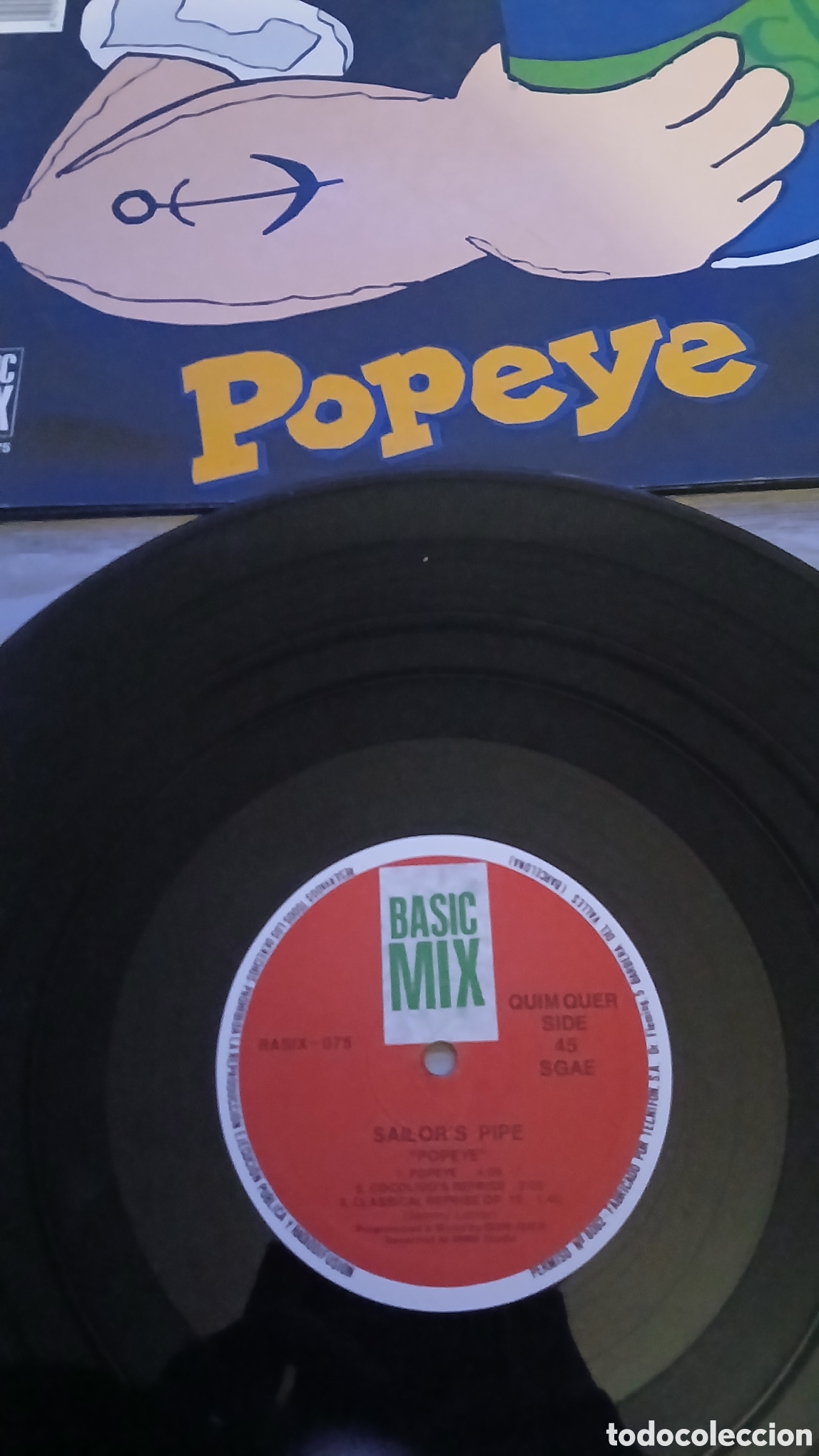 Discos de vinilo: SAILORS PIPE- POPEYE- MAXI - SPAIN/BASIC MIX - IBL - - Foto 4