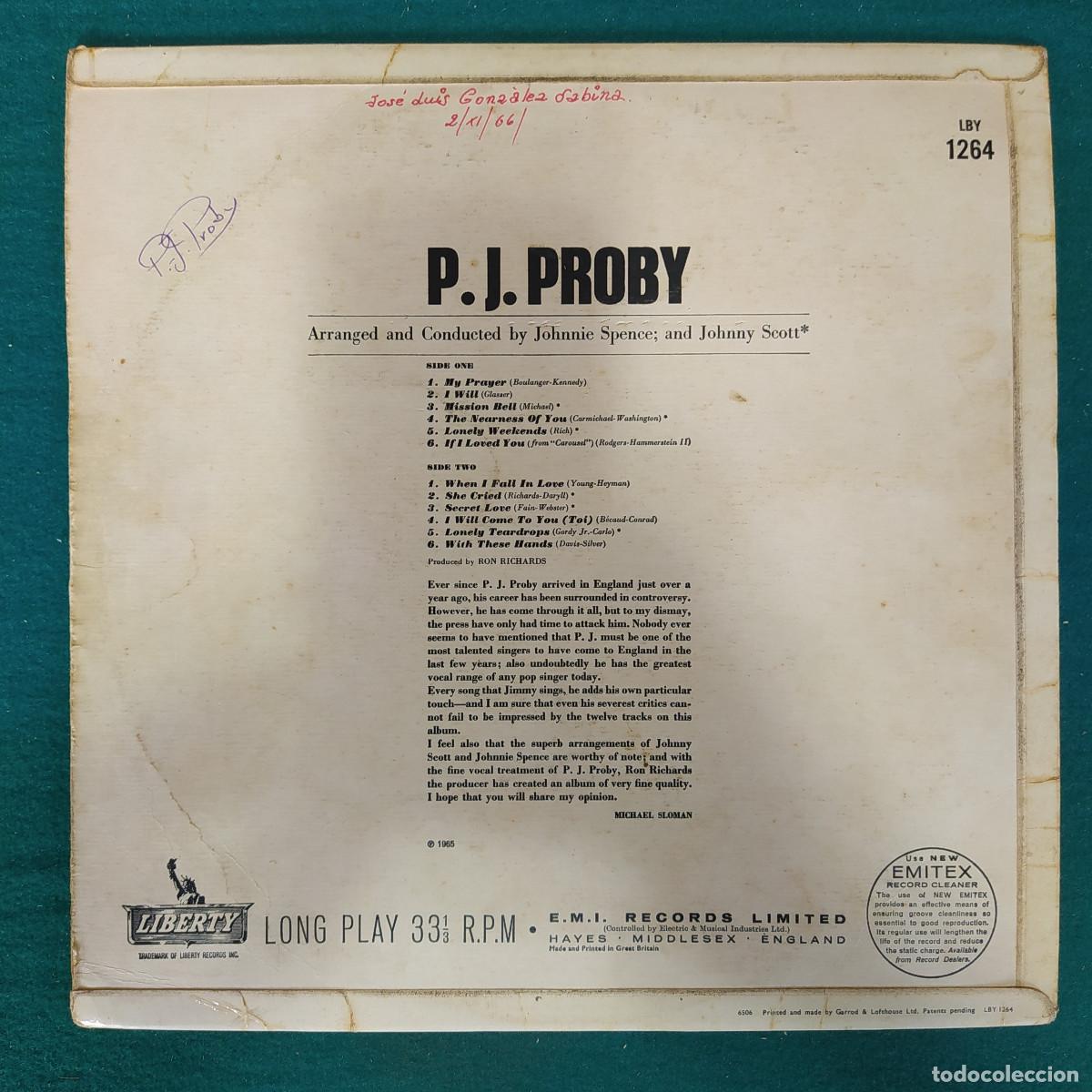 Discos de vinilo: P.J. Proby &ndash; P.J. Proby - Foto 2