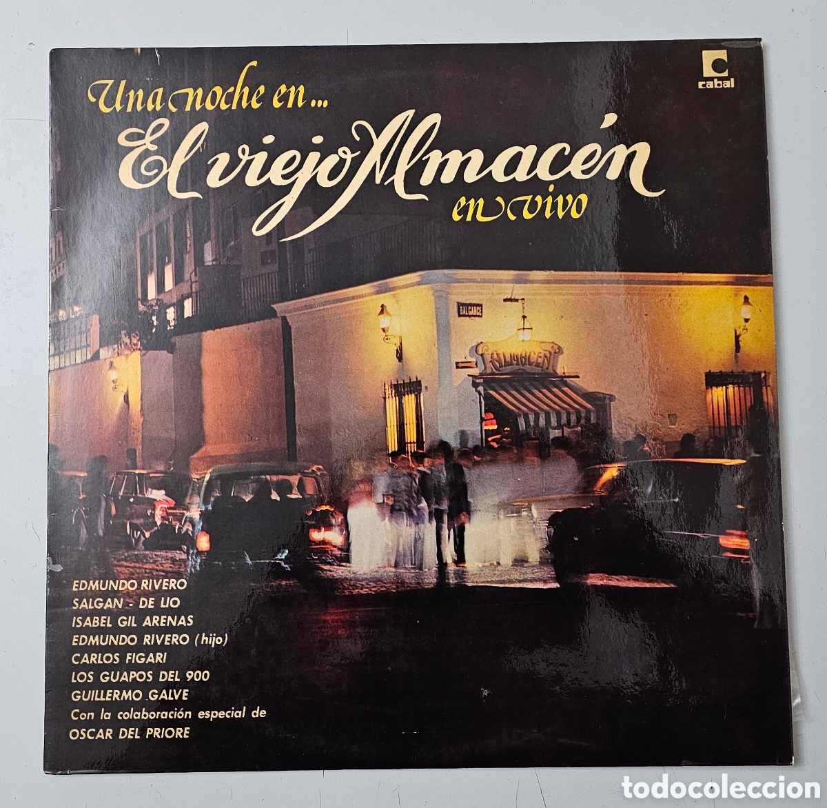 Vinyl records: LP V/A UNA NOCHE EN EL VIEJO ALMAC&Eacute;N EN VIVO (Argentina - Cabal - 1975) Tangos RARO ESCASO