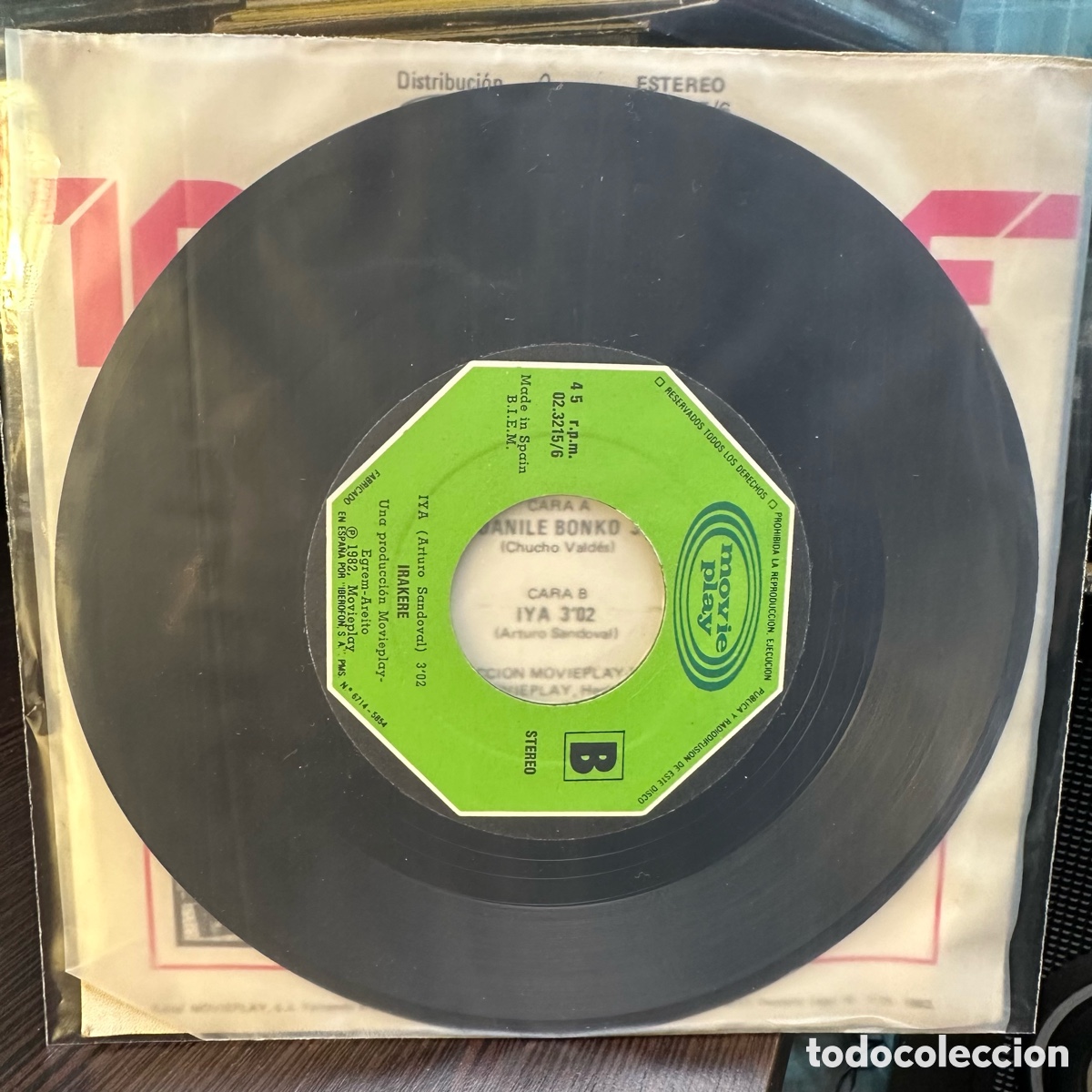 Discos de vinilo: Irakere - Aguanile Bonko (7&rdquo;, Single) - Foto 2