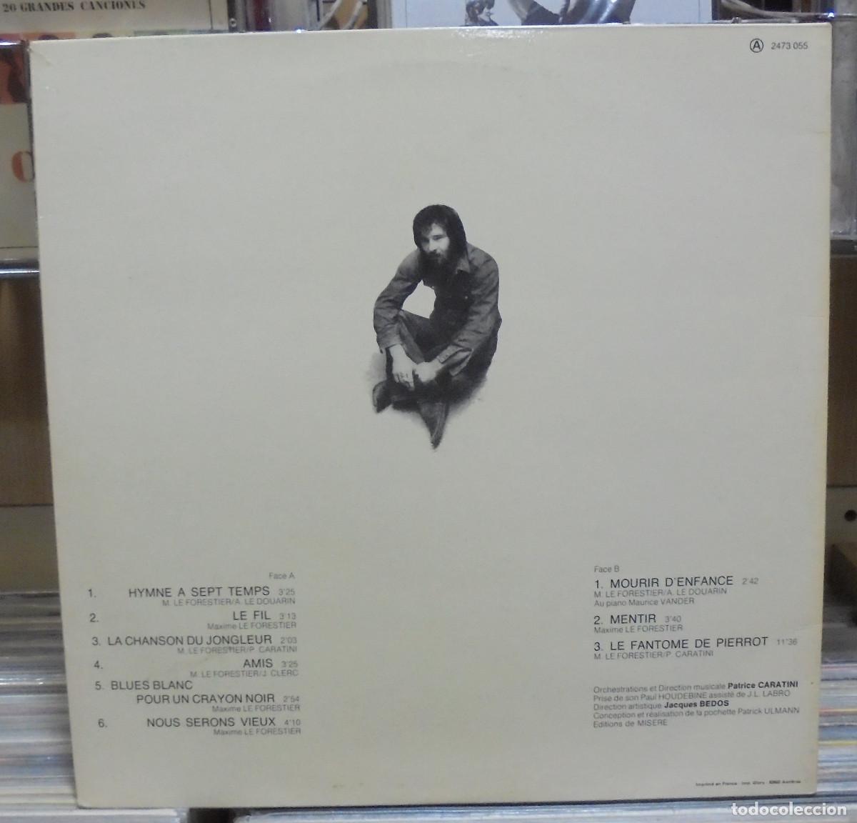 Discos de vinilo: Maxime Le Forestier. Polydor 1976. Ref. 2473 055 -- LP - Foto 2