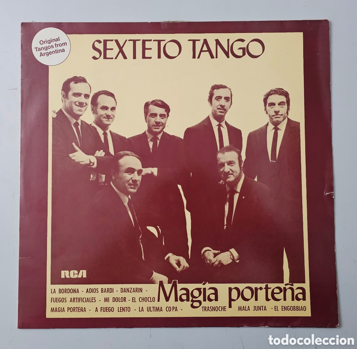 Vinyl records: LP SEXTETO TANGO - Magia Porte&ntilde;a (Alemania - RCA - 1983) Tangos Argentina Plugiese/Maciel