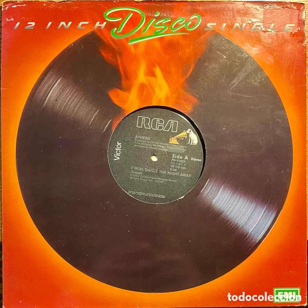 Discos de vinilo: ATHENS-C&rsquo;mon, dance the night away - Foto 1