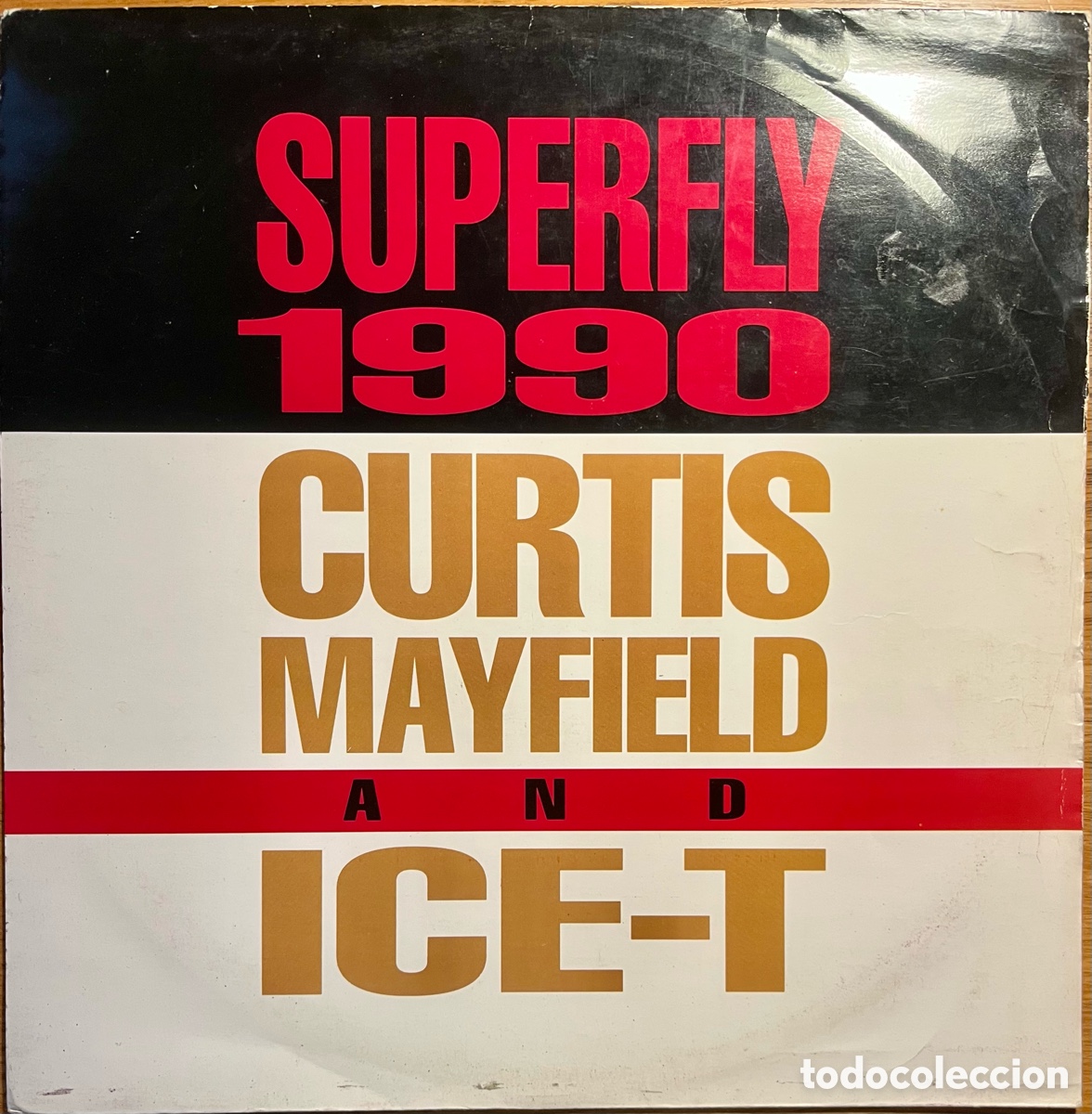 Discos de vinilo: CURTIS MAYFIELD AND ICE T - Superfly 1990 - Foto 1