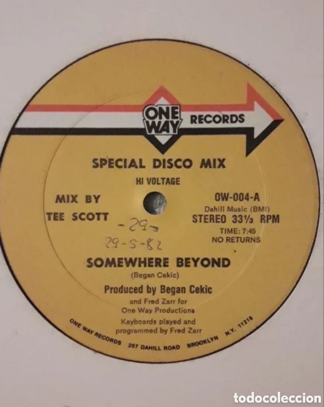 Discos de vinilo: Maxi single Hi Voltage.&nbsp;Somewhere Beyond / Lets Get Horny - Foto 1