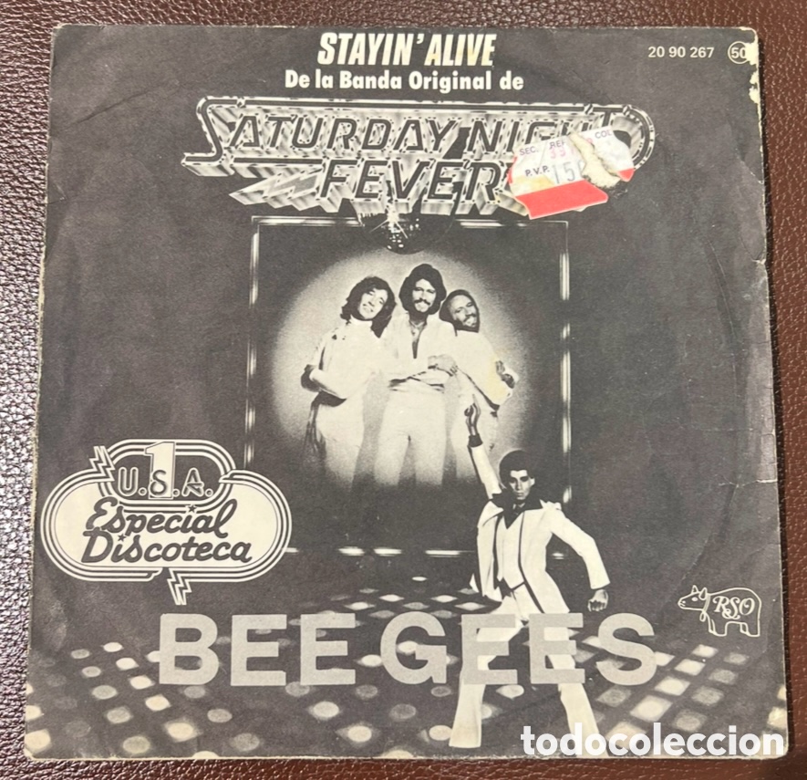 Discos de vinilo: Disco Vinilo Single. Bee Gees. &ldquo;Saturday Night&rdquo;. 1977. - Foto 1