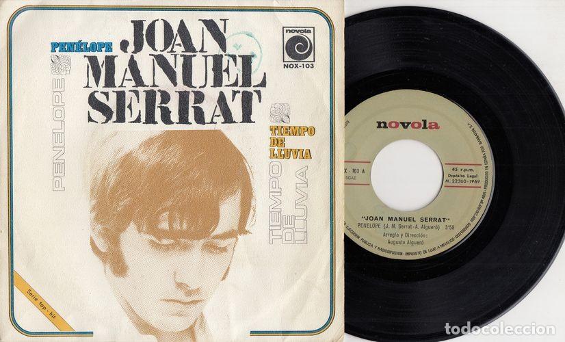 Discos de vinilo: JOAN MANUEL SERRAT - PENELOPE - SINGLE DE VINILO - C- 49 - Foto 1