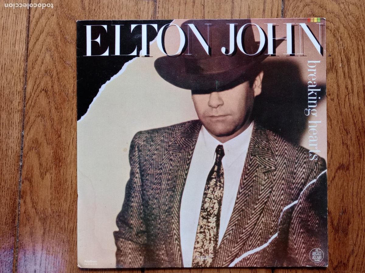 Discos de vinilo: Elton John - breaking hearts - Foto 1