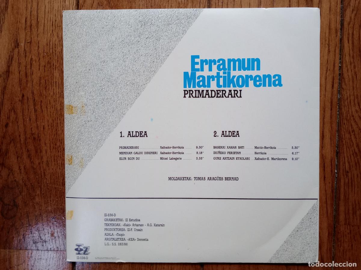 Discos de vinilo: Erramun Martikorena - primaderari - Foto 2