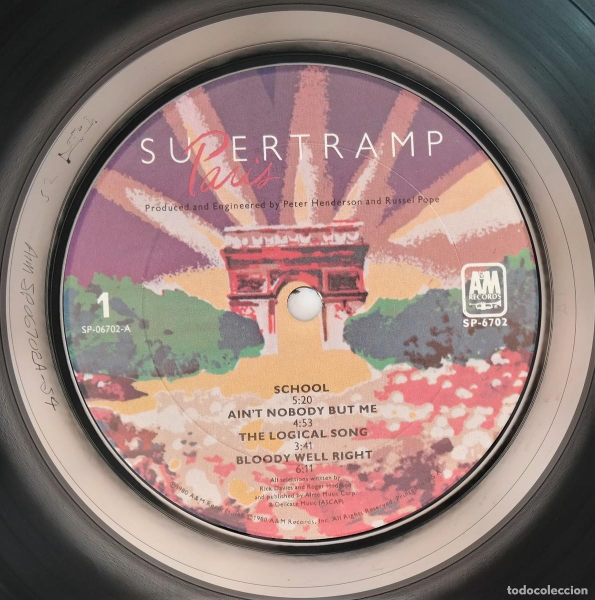 Discos de vinilo: Supertramp &ndash; Paris (Great And Fantastic Live Release) - Foto 5