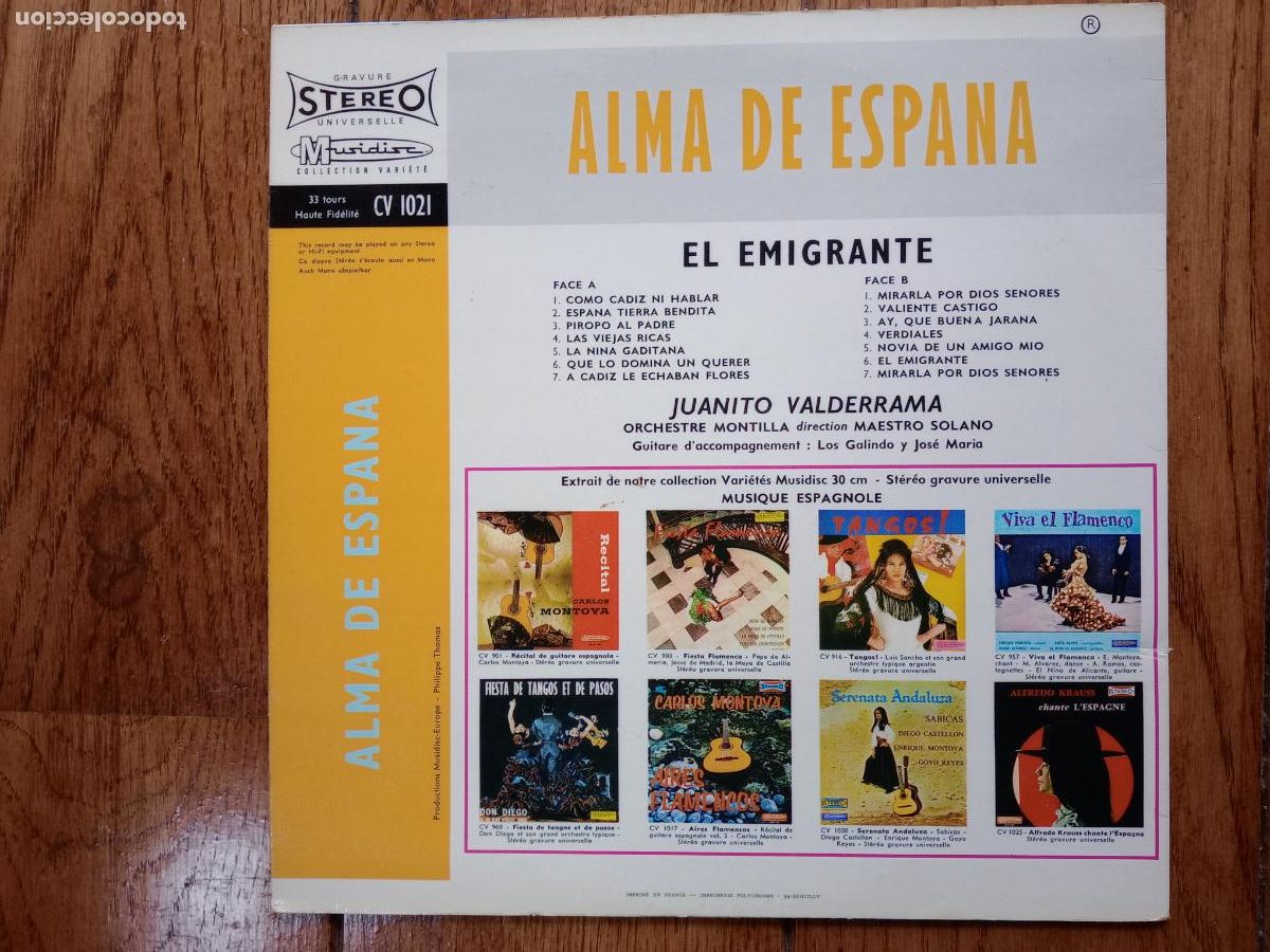 Discos de vinilo: Juanito Valderrama - el emigrante - Foto 2
