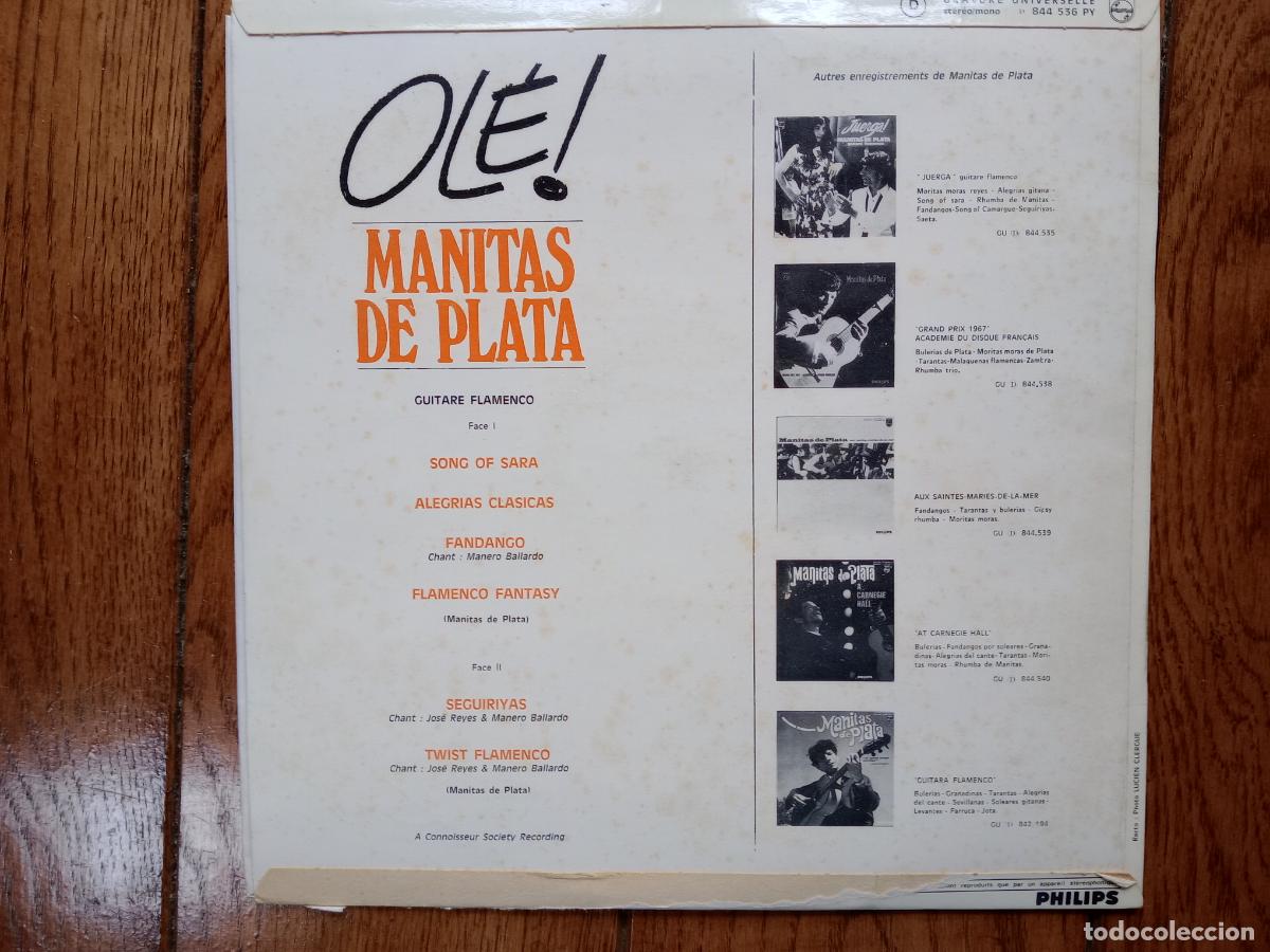 Discos de vinilo: Manitas De Plata - ol&eacute;! - Foto 2