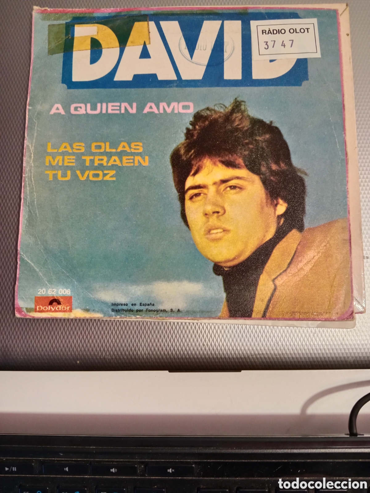 Discos de vinilo: David - A quien amo / las olas le traen t&uacute; voz - Foto 2