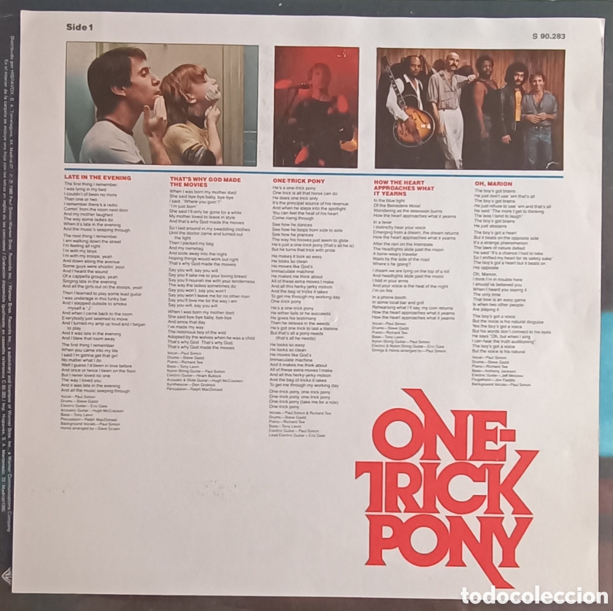 Discos de vinilo: Paul Simon, 1980 - One-Trick Pony - Foto 4