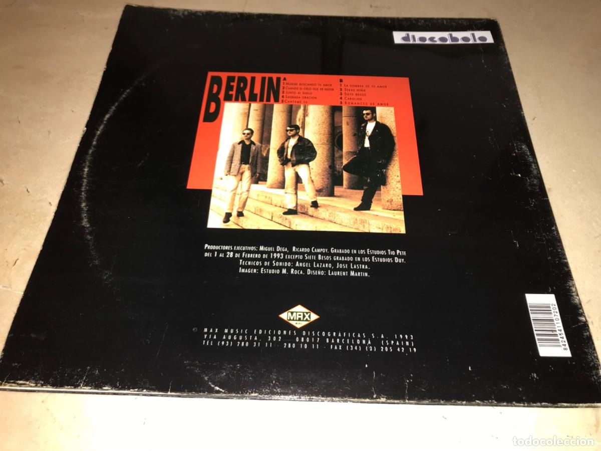 Discos de vinilo: BERLIN-CUANDO EL CIELO DEJE DE EXISTIR-GATEFOLD-ORIGINAL 1993 - Foto 2