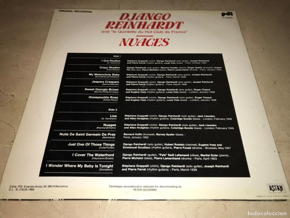 Discos de vinilo: DJANGO REINHARDT-NUAGES-ORIGINAL ESPA&Ntilde;OL 1984 - Foto 2