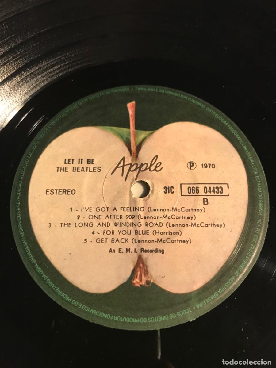 Discos de vinilo: THE BEATLES-LET IT BE-EDICI&Oacute;N BRASILE&Ntilde;A - Foto 4