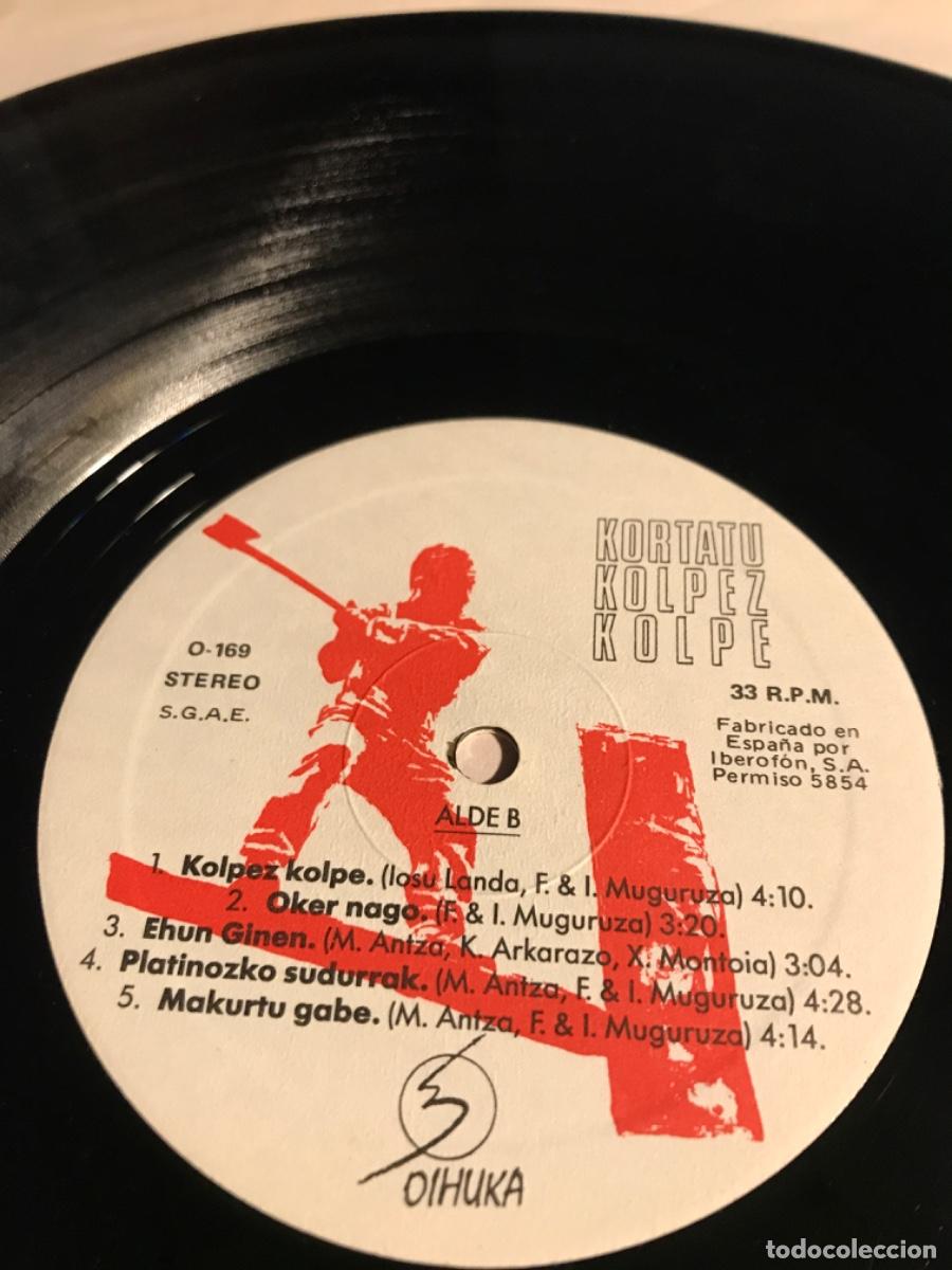 Discos de vinilo: KORTATU-KOLPEZ KOLPE-ORIGINAL 1989 - Foto 4