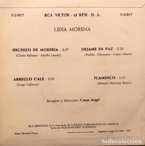 Discos de vinilo: Lidia Morena &ndash; Hechizo De Moreria - Foto 2