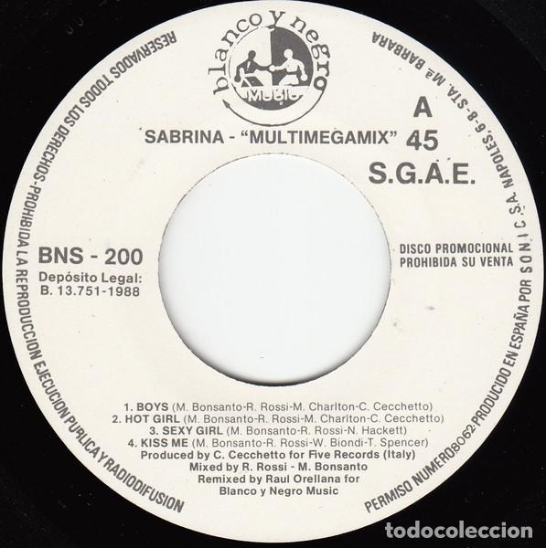 Discos de vinilo: Sabrina &ndash; Multimegamix - Foto 2