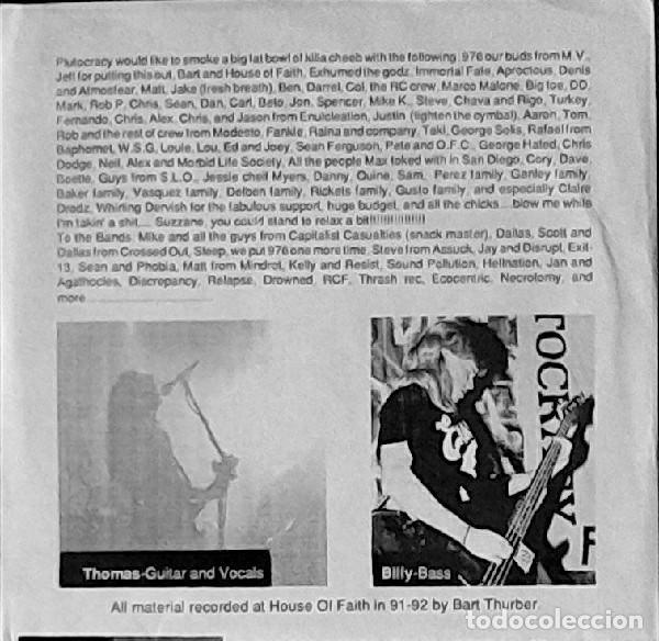 Discos de vinilo: Plutocracy &ndash; Snitch E.P. - Foto 5
