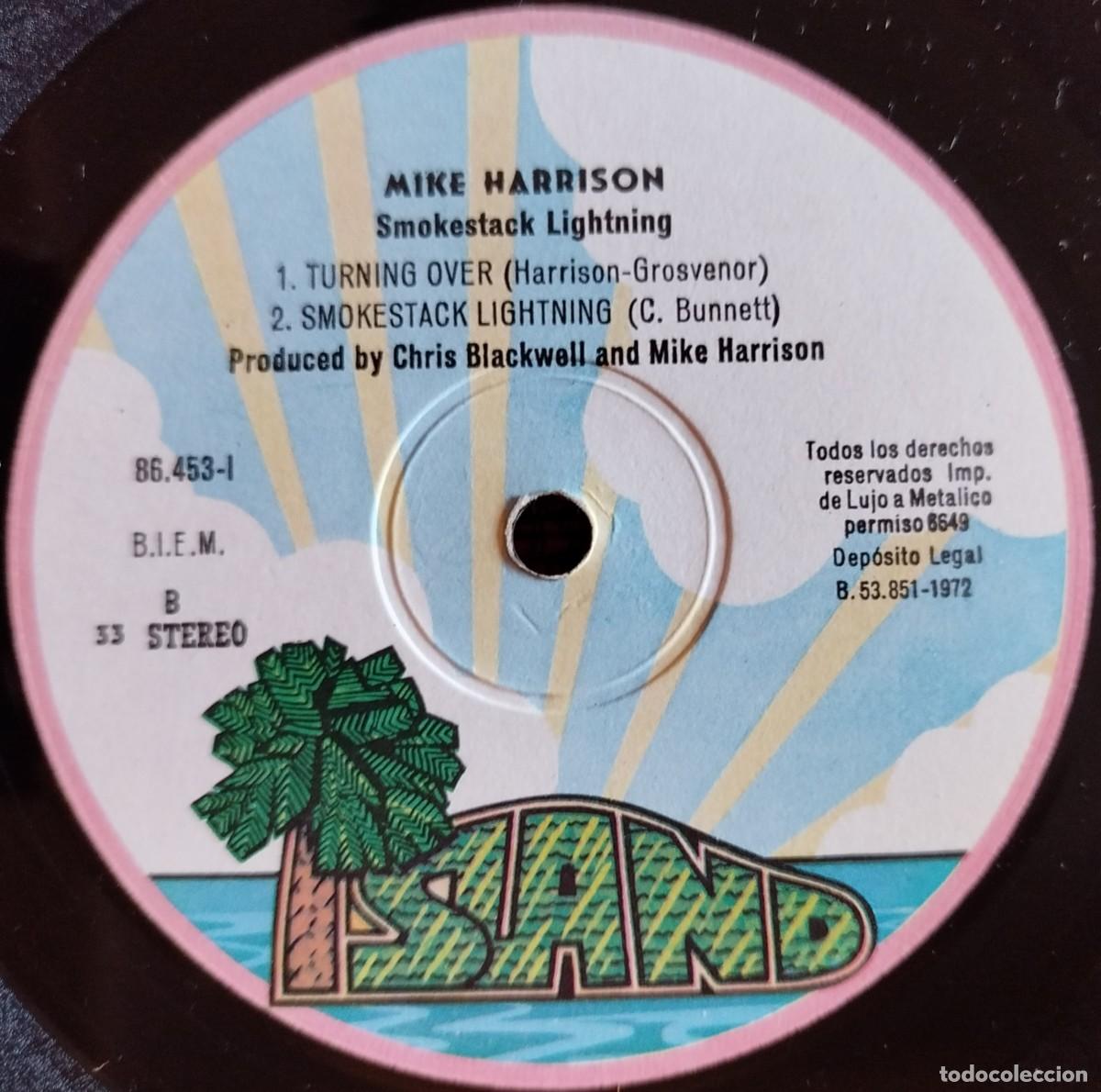 Discos de vinilo: MIKE HARRISON ** Smokestack Lightning ** VINILO LP 1972 - Foto 4